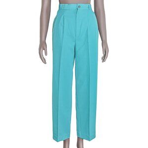 Vintage Teal‎ High Waisted Office Workwear Trouser Pants Small Casual Everyday